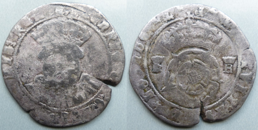 Henry VIII, testoon Southwark mint Henry VIII, testoon Southwark mint